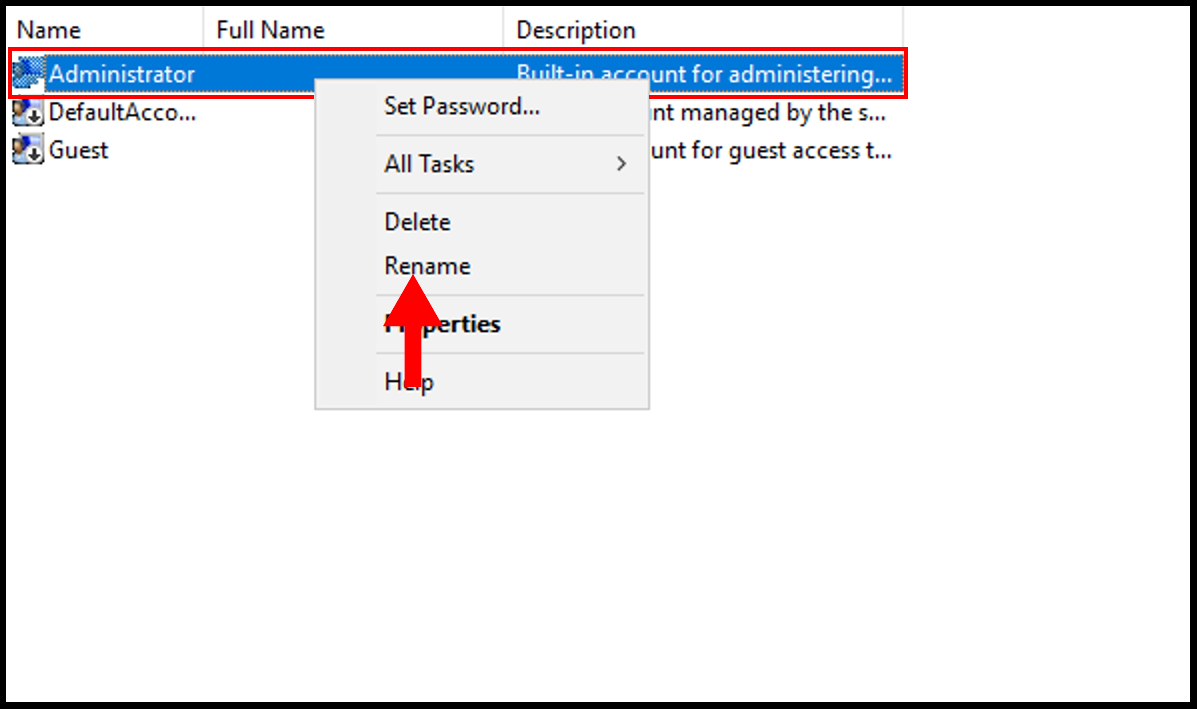 How To Change The Administrator Name In Windows