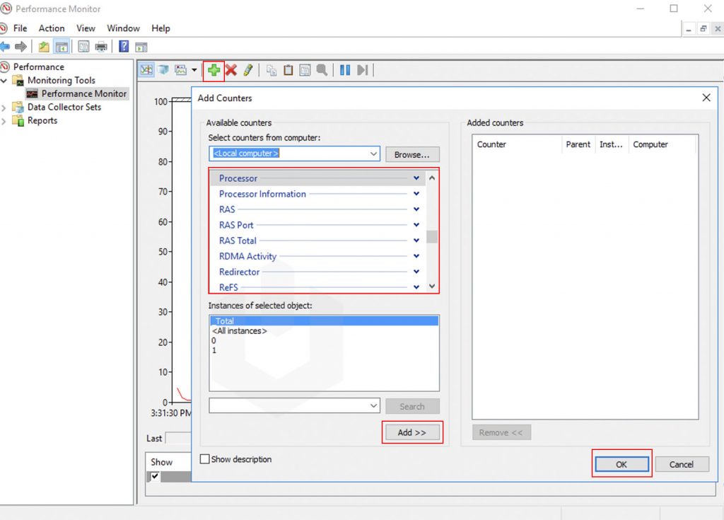 another metric in performance monitor option