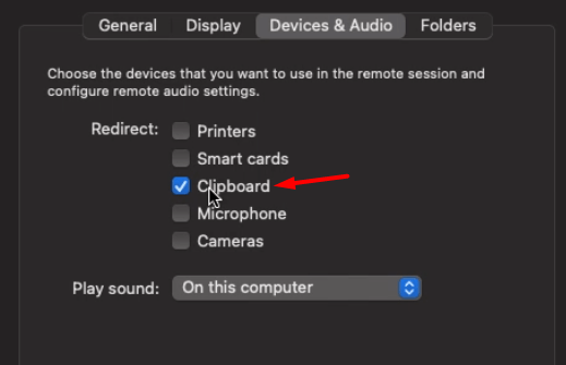check clipboard option in macos