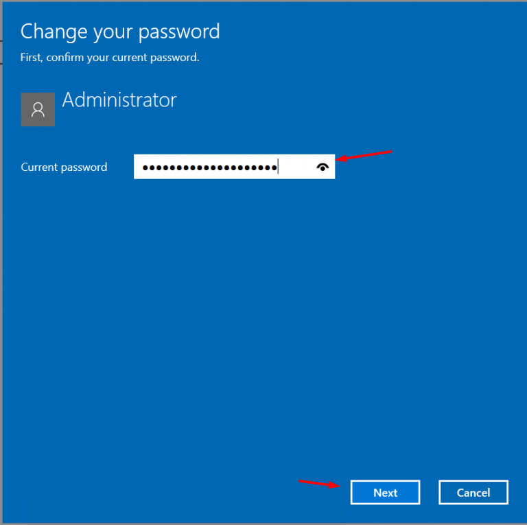 How to change administrator password in Windows?