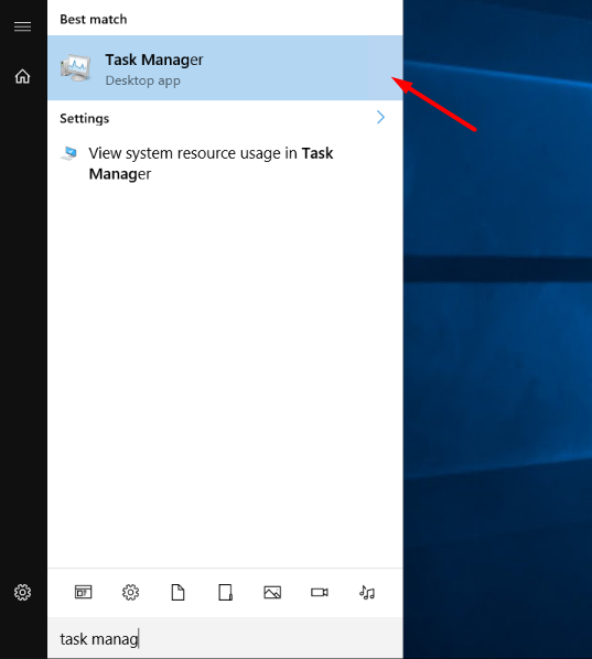 search-and-open-task-manager