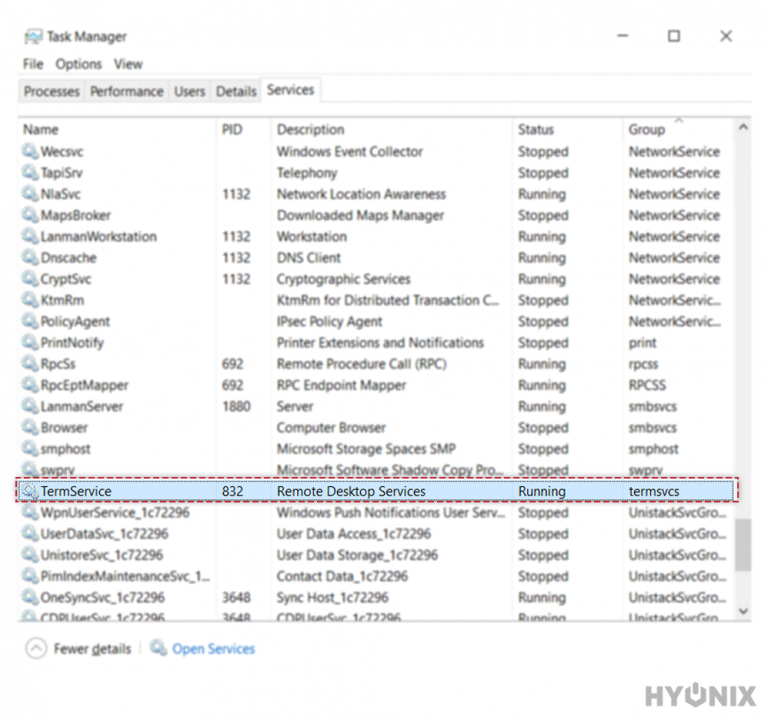 How to restart remote desktop service without rebooting windows server?