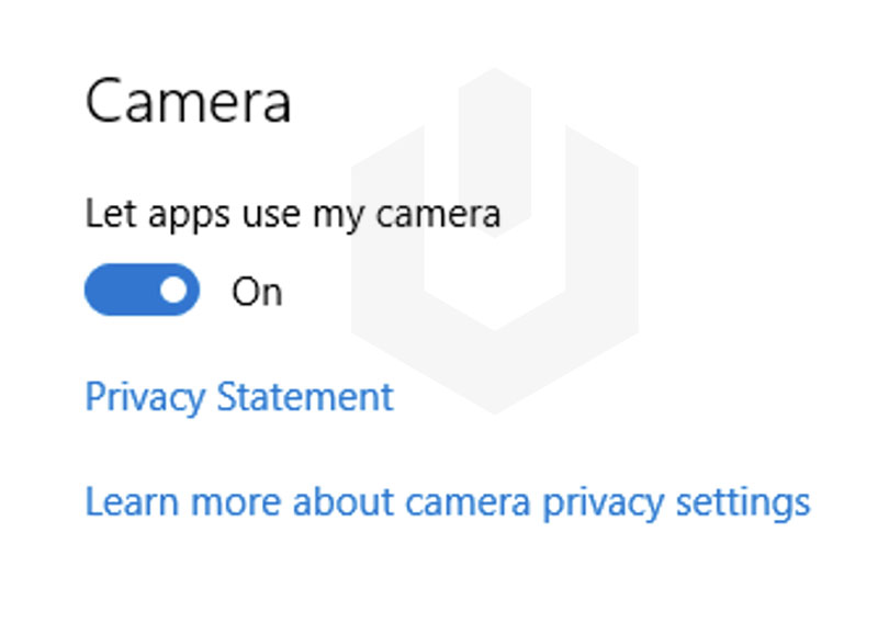 let apps use camera setting windows