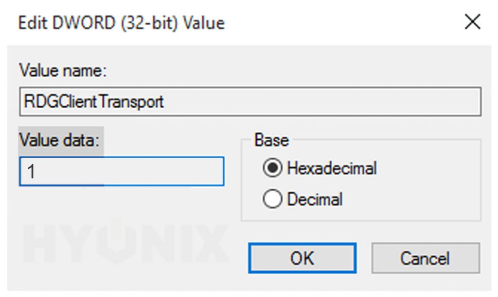 value data 1 registry