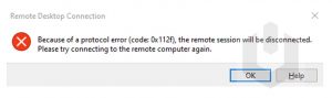 How to fix Remote desktop connection protocol error 0x112f - Knowledge ...