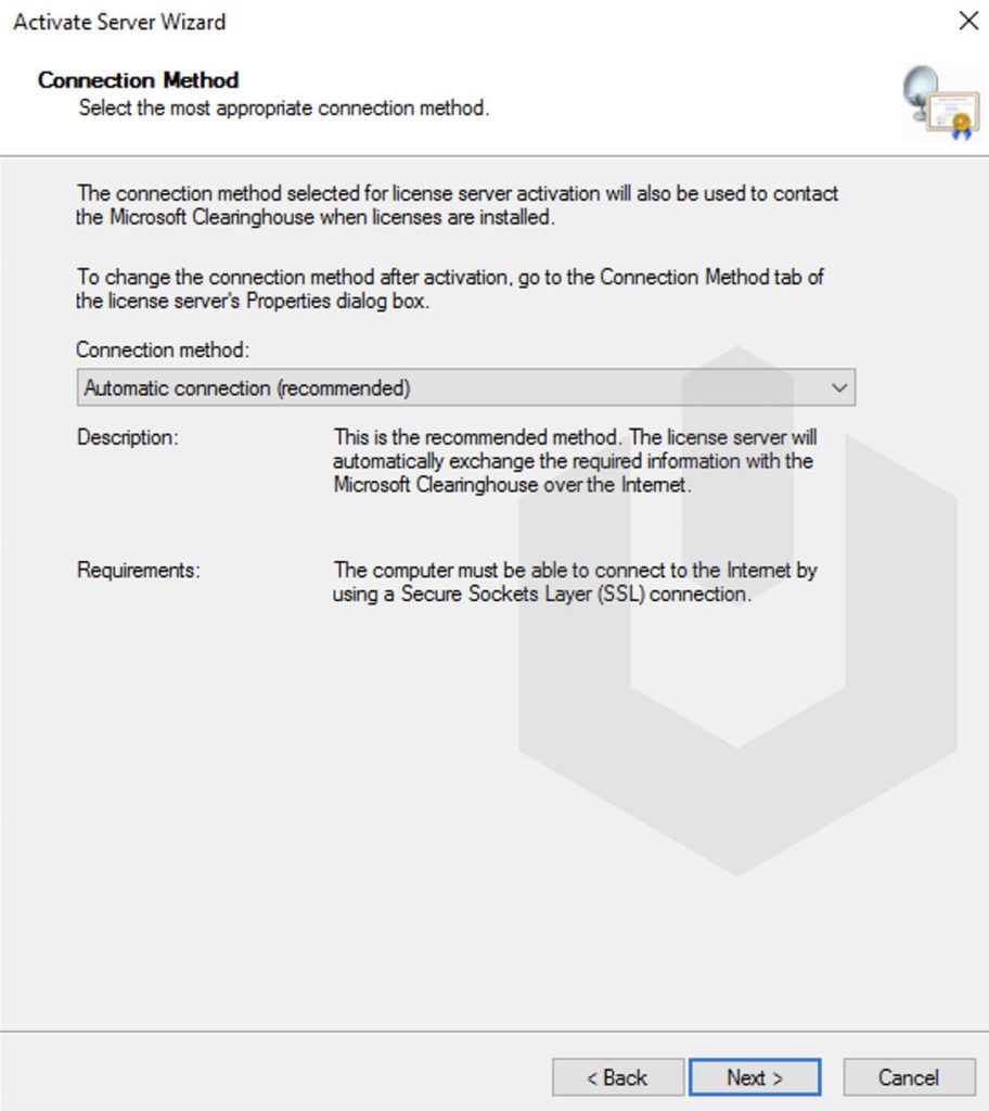 automatic connection to a rds services