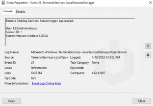 Track & Analyze Remote Desktop Connection Logs in Windows Server ...