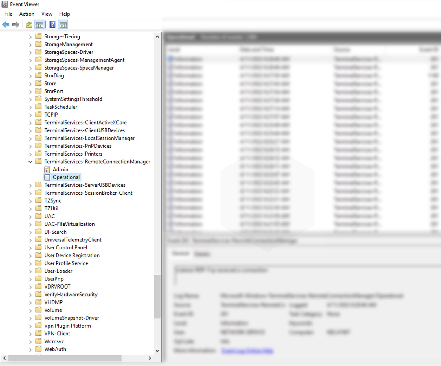 Track & Analyze Remote Desktop Connection Logs in Windows Server