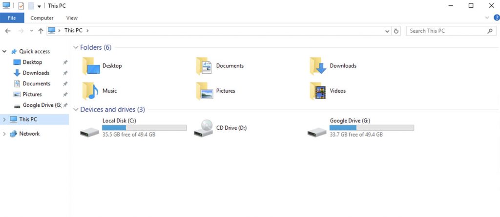 how to mount google drive to windows vps