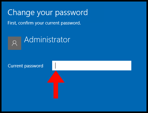 Verifying current password.