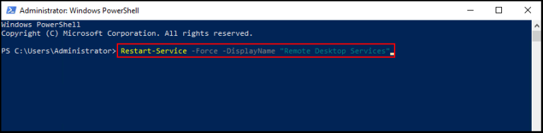 How to restart remote desktop service without rebooting windows server ...